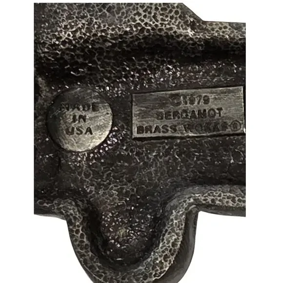 Vintage 1979 Corvette Belt Buckle Bergamot Brass Works Made USA Silver Tone Car - Picture 4 of 5